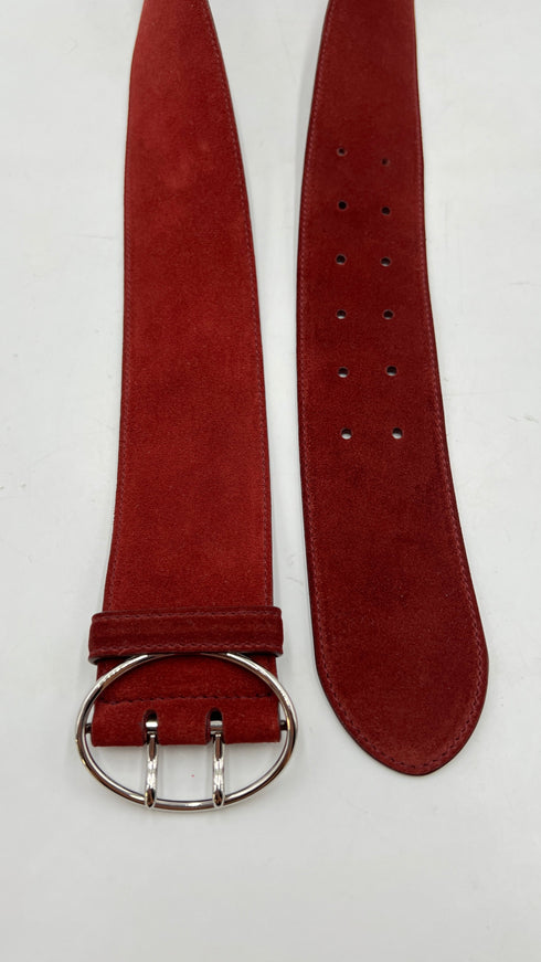 Cintura camoscio bordeaux