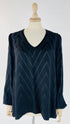 Blusa jacquard a zig zag