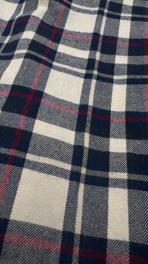 Camicia tartan blu e rosso