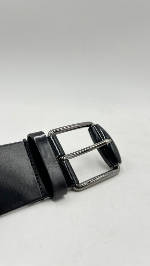 Cintura in pelle spazzolata