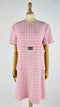Abito corto tweed rosa