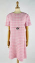 Abito corto tweed rosa