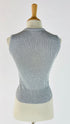 Top argento girocollo