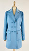 Cappotto doppiopetto azzurro