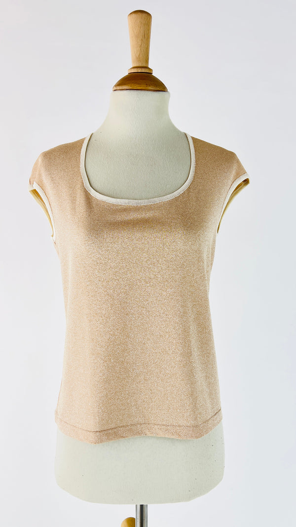 Top in maglia lurex