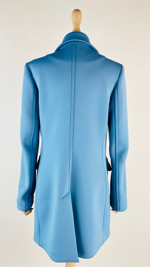 Cappotto doppiopetto azzurro