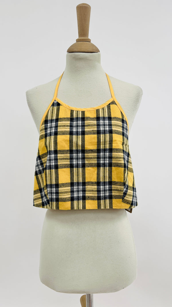 Top tartan backless