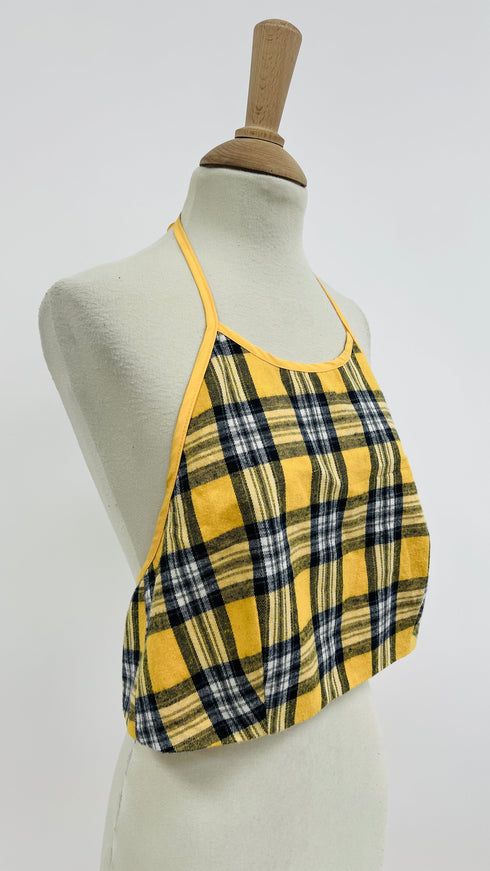 Top tartan backless
