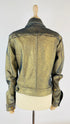 Giacca denim dorato
