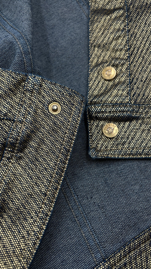 Giacca denim dorato