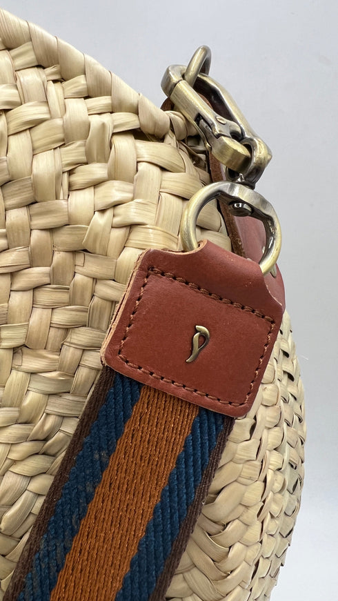 Borsa in paglia con tracolla