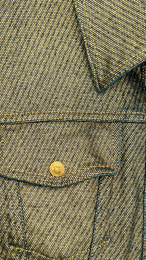 Giacca denim dorato