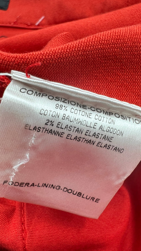 Minigonna in jeans rosso