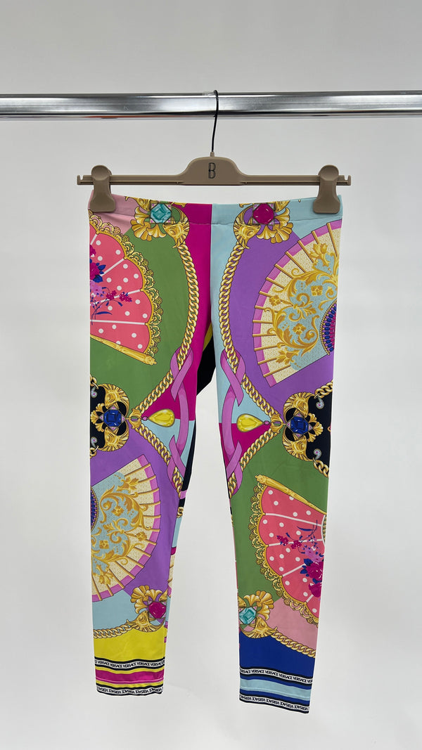 Leggings stampa ventagli