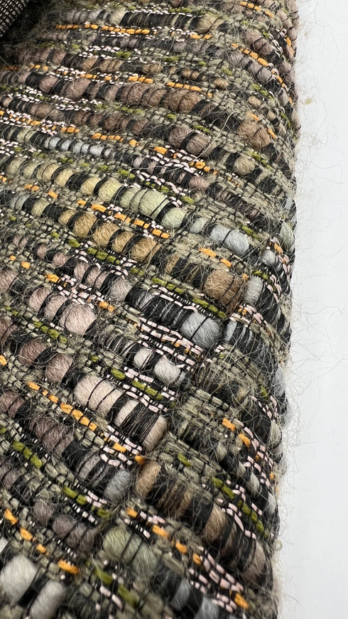 Soprabito in tweed e velluto