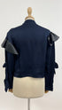 Camicia cropped con volant