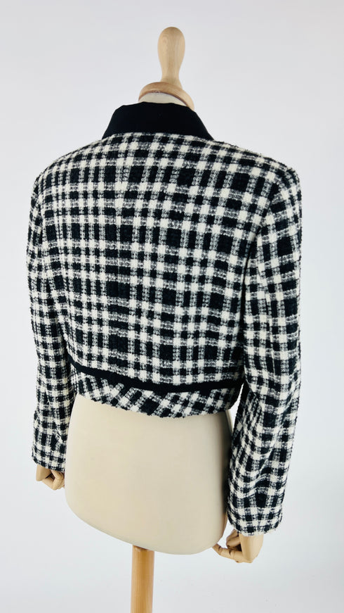 Giacca cropped tweed
