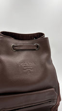 Zaino in pelle/nylon PRADA