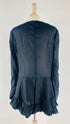 Blusa nera asimmetrica