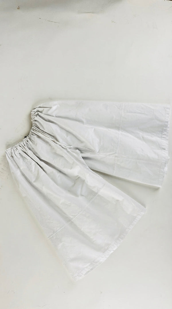 Pantagonna in cotone bianco