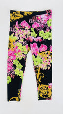 Leggings stampa floreale Versace