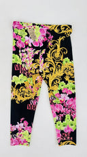 Leggings stampa floreale Versace