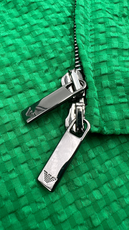 Giacca in tessuto tecnico verde