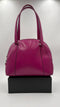Borsa in pelle magenta