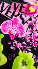 Leggings stampa floreale Versace