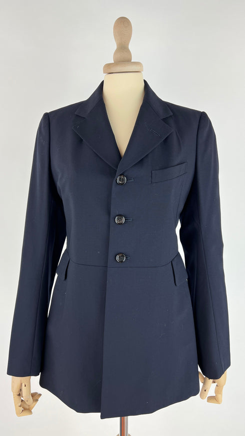 Blazer lana blu