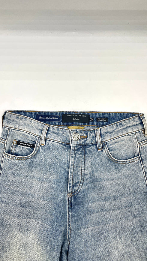 Jeans con fiamme
