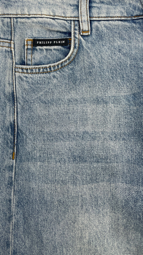 Jeans con fiamme