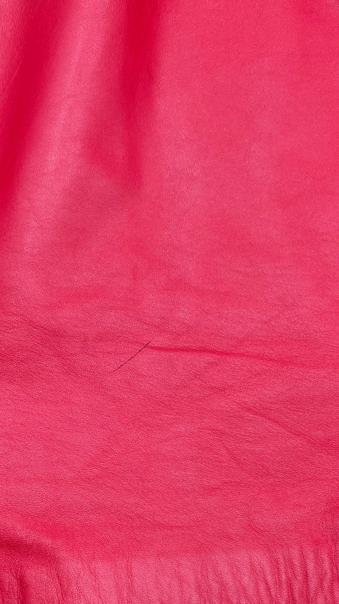 Giacca rossa in pelle