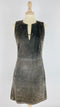 Abito smanicato suede