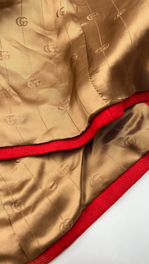 Blazer in lana lino con cartellino