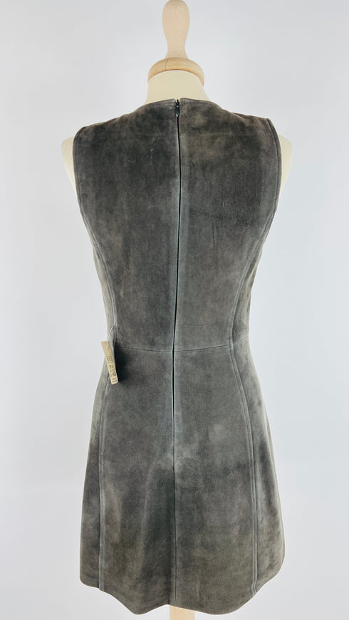 Abito smanicato suede