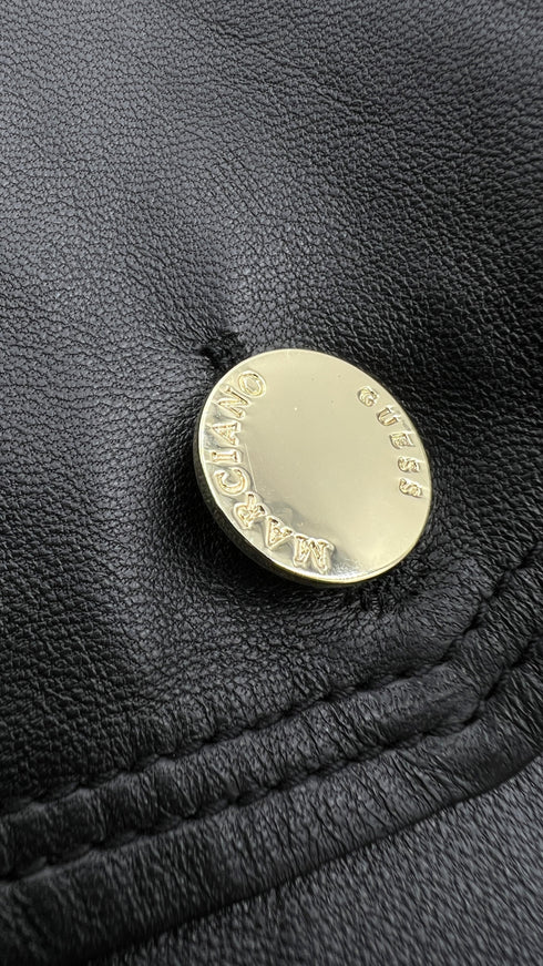 Giacca in pelle con zip