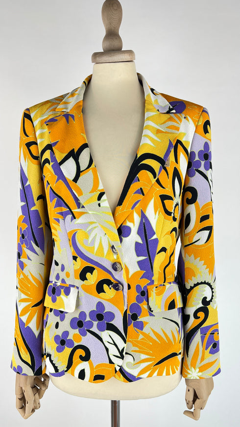 Blazer sfoderato a fiori