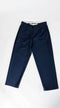Pantaloni blu gamba larga