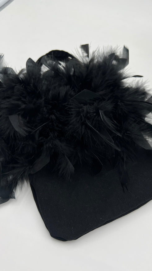 Mini bag in piume