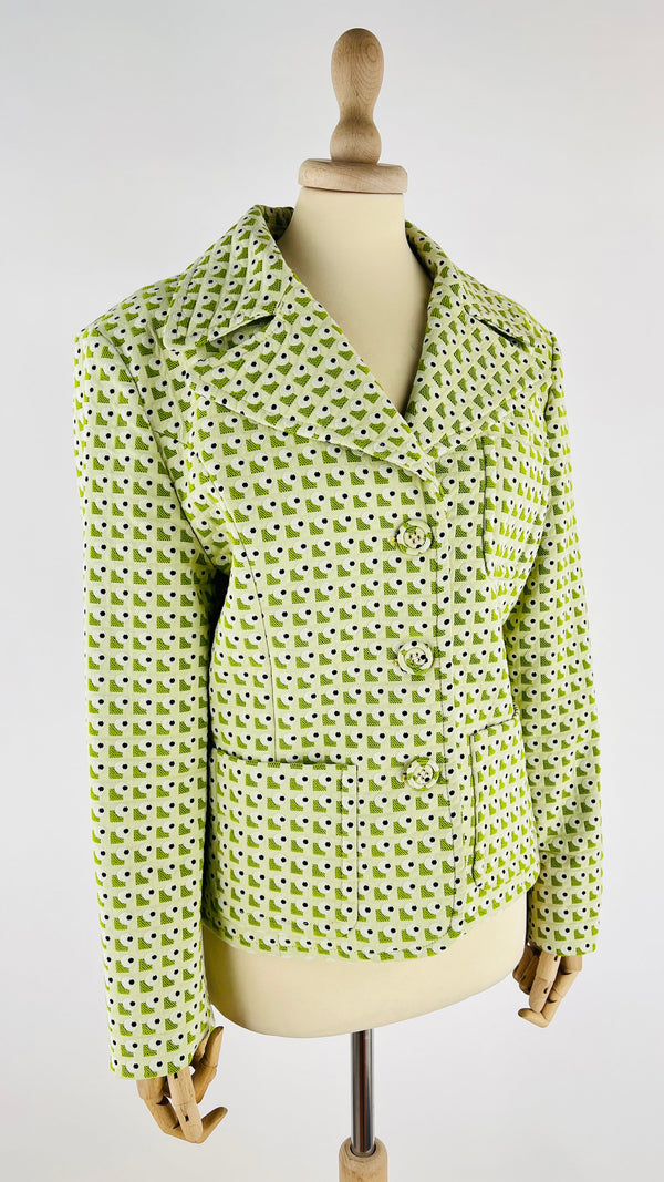 Giacca blazer geometrica