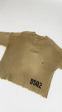 Maglia distressed con tracolla DSQUARED2