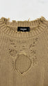 Maglia distressed con tracolla