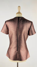 T-shirt rosa metallizzata Louis Vuitton