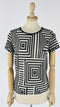 T-shirt motivo geometrico