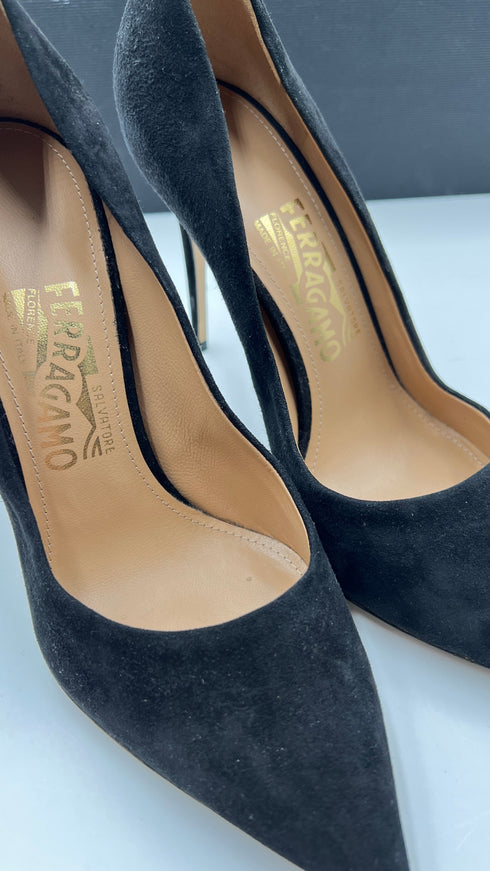 Décolleté in suede N.7.5