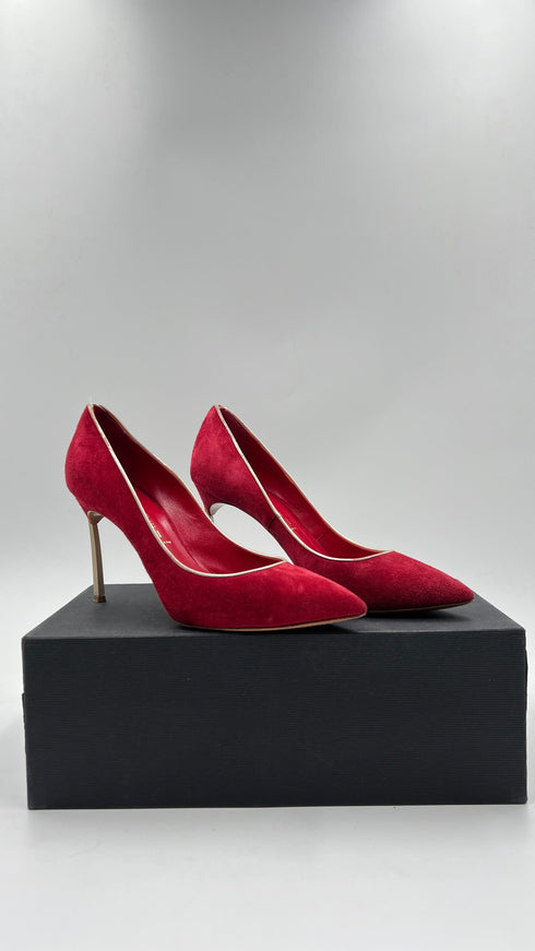 Décolleté in suede N7.5