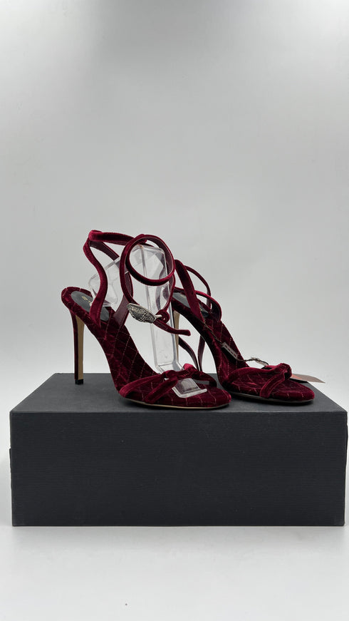 Sandalo in velluto N.37