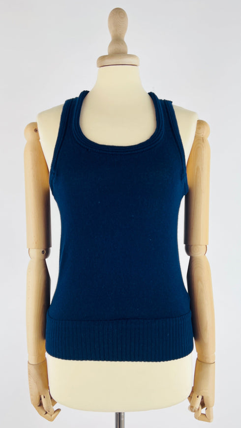 Canotta maglia blu