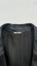 Blazer monopetto in pelle Versace Collection